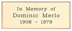 Brass Memorial Plate-RUBR-4
