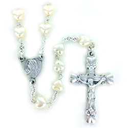 Immitation Pearl Rosary - WOSR3997JC
