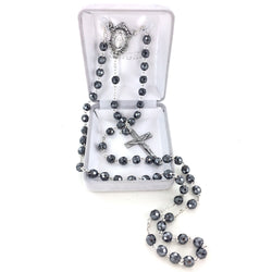 Hematite Bead Rosary - WOSR4009JC