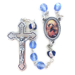 Blue Crystal Rosary - WOSR4034JC