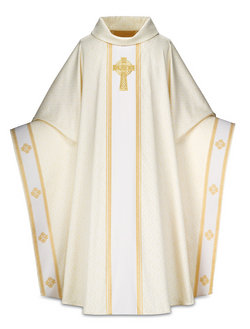 Monastic Chasuble - White - WN2-3858