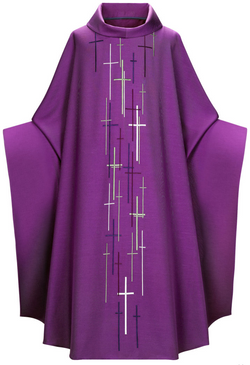Monastic Chasuble - Purple - WN2-5088
