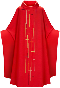 Monastic Chasuble - Red - WN2-5088