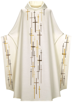 Monastic Chasuble Lined - White - WN2-5188
