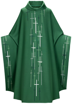 Monastic Chasuble Lined - Green - WN2-5188