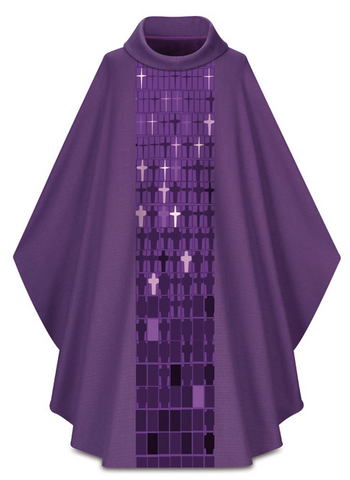 Gothic Chasuble - Purple - WN5056