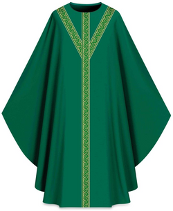 ASSISI Chasuble with orphrey (Ecru, Red, Green, Purple) - WN70105