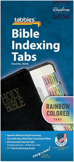 Rainbow Bible Indexing Tabs Old & New Testament - 9789900493464