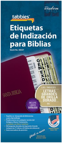 Large Print Spanish Bible Indexing Tabs - 9789900493372