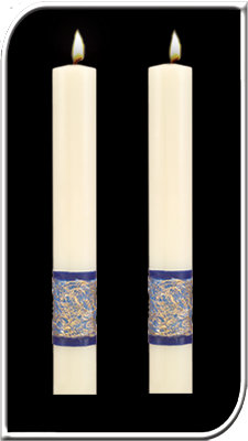 Paschal Side Candles - Sea of Galilee Sold As Pair