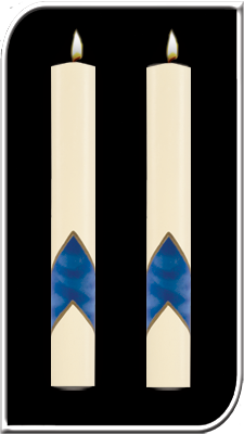 Paschal Side Candles - Serenity Sold as Pair