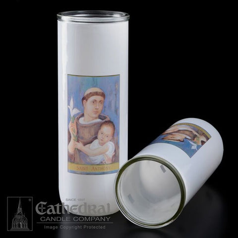 Patron Saint Glass 5/6/7 Day Globes - St. Anthony - GG2307