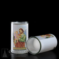 Patron Saint Glass 3 Day Globes - St. Joseph - GG2208