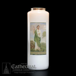 Patron Saint Glass 6 Day Candles - St. Jude - GG2106