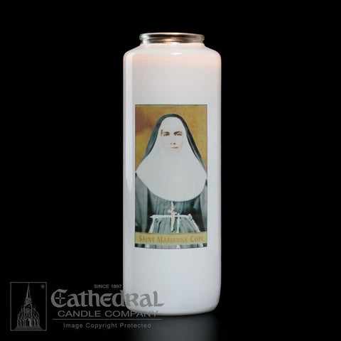 Patron Saint Glass 6 Day Candles - St. Marianne Cope - GG2116
