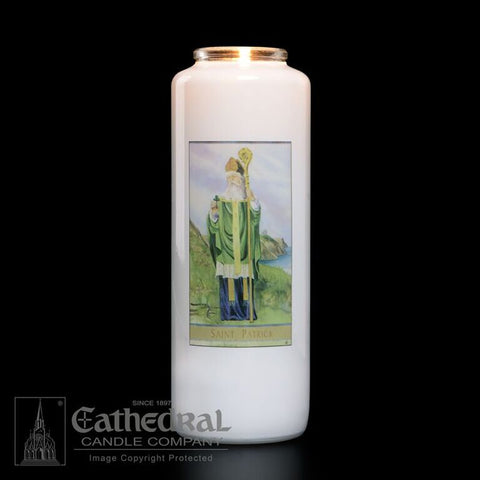 Patron Saint Glass 6 Day Candles - St. Patrick - GG2111