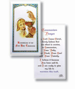 First Holy Communion Girl Prayer Card - TA800001