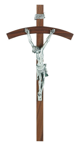 10" Genuine Walnut Crucifix - TA86A10W3