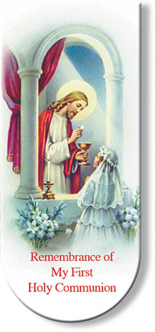 Communion Prayer Girl Magnetic Bookmark - TAB3673