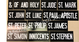 New Liturgical Year Hymn Board Slide and Number Set- TS10020