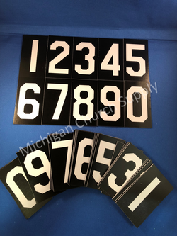 Hymn Board Numbers Set E - 4"- 6" Cut Height - TS10028