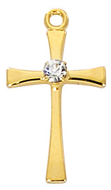 Cross Necklace - Gold Plated - UZH9208P