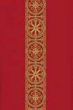 ASSISI Chasuble with woven Orphrey (Ecru, Red, Green, Purple) - WN70101