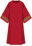 ASSISI Dalmatic with woven Orphrey (Purple, Green, Red, Ecru) - WN70701