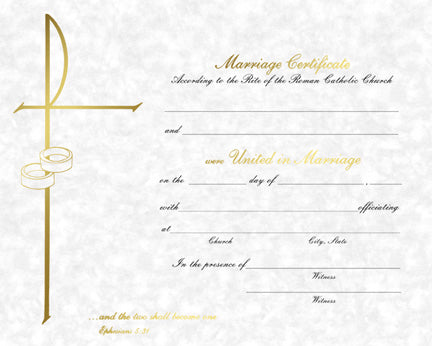 Marriage Certificate - FQXB101