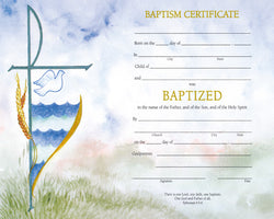 Baptism Certificate - FQXD102