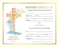 Baptism Certificate - FQXS102