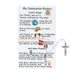 My Communion Rosary - Pink - UZP522RC