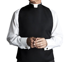 Desta Black Shirt Front Roman Collar - EGSHF100-18