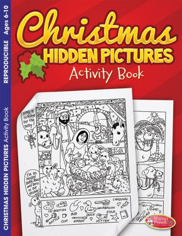 Christmas Hidden Pictures Coloring Activity Book - AJE4754
