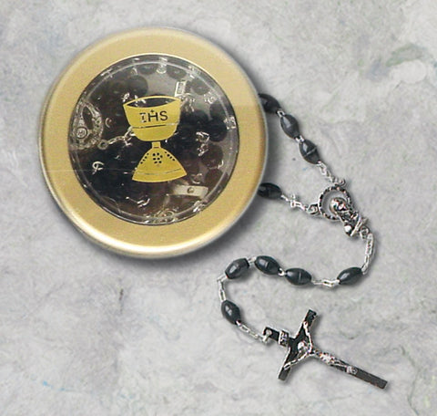 First Communion Rosary and Box - HX7654/BK