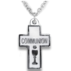 First Communion Cross Necklace - WOSX4098