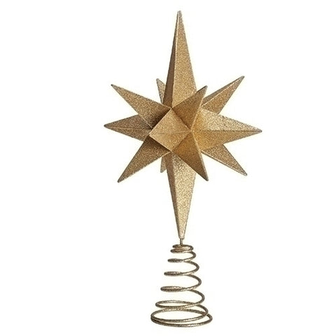 14.5" Gold Star Tree Topper - LI133681