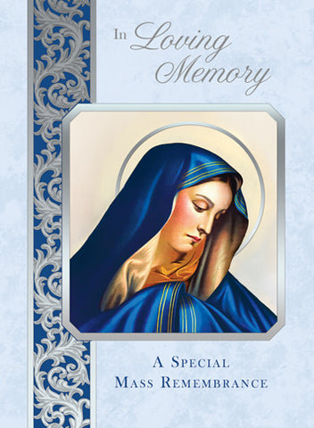 Madonna Mass Cards In Loving Memory FQME665