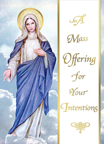For Your Intentions Living Mass Cards FQME734