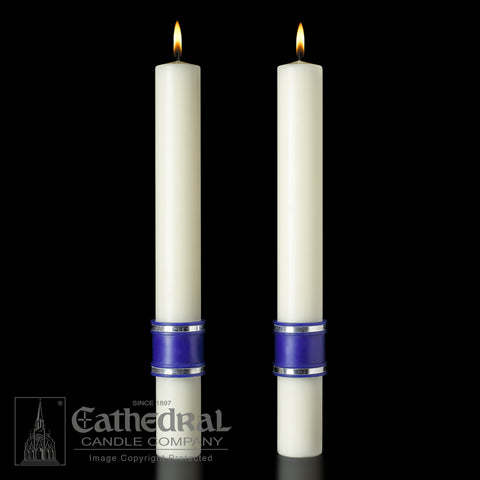 Complementing Side Altar Candles - Messiah