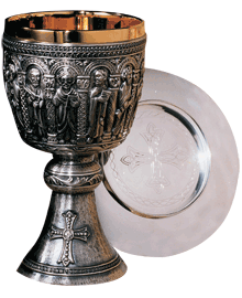The Romanesque Chalice and Paten with Ring-EW2378