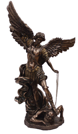 St. Michael, Cold-Cast Bronze, 48" - ZWSRAMIKE48