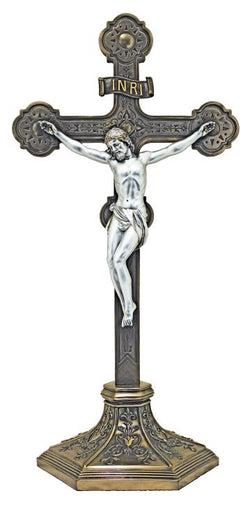 Ornate Crucifix 22.5" TWo-tone - ZWSR75543BS