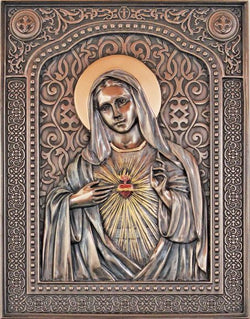 Immaculate Heart of Mary wall plaque - ZWSR77830