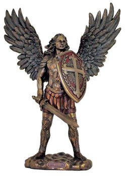 St Michael 7.5" in bronze - ZWSR77968