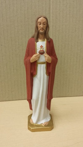 Sacred Heart Plastic Statue 7" - RS521