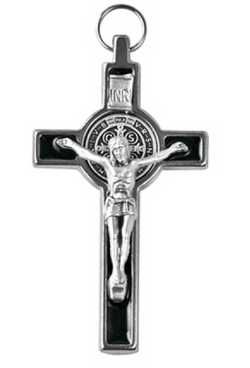 Small Crucifix St Benedict - WSSCX210SBK-BEN