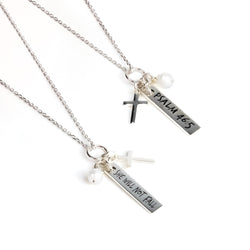 She Will Not Fall Scripture Necklace - FRSS319
