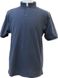 Tab Collar Polo Shirt - Short Sleeve - Charcoal