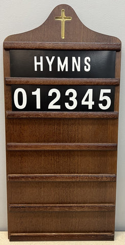 Small Hymnboard Dark Oak - RU4302-06